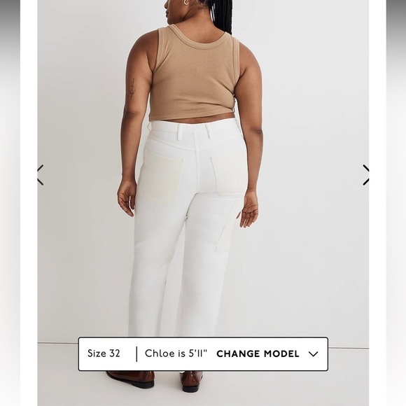 NWT Madewell The '90s Straight Jean: Two-Tone Workwear Edition - Picture 6 of 9